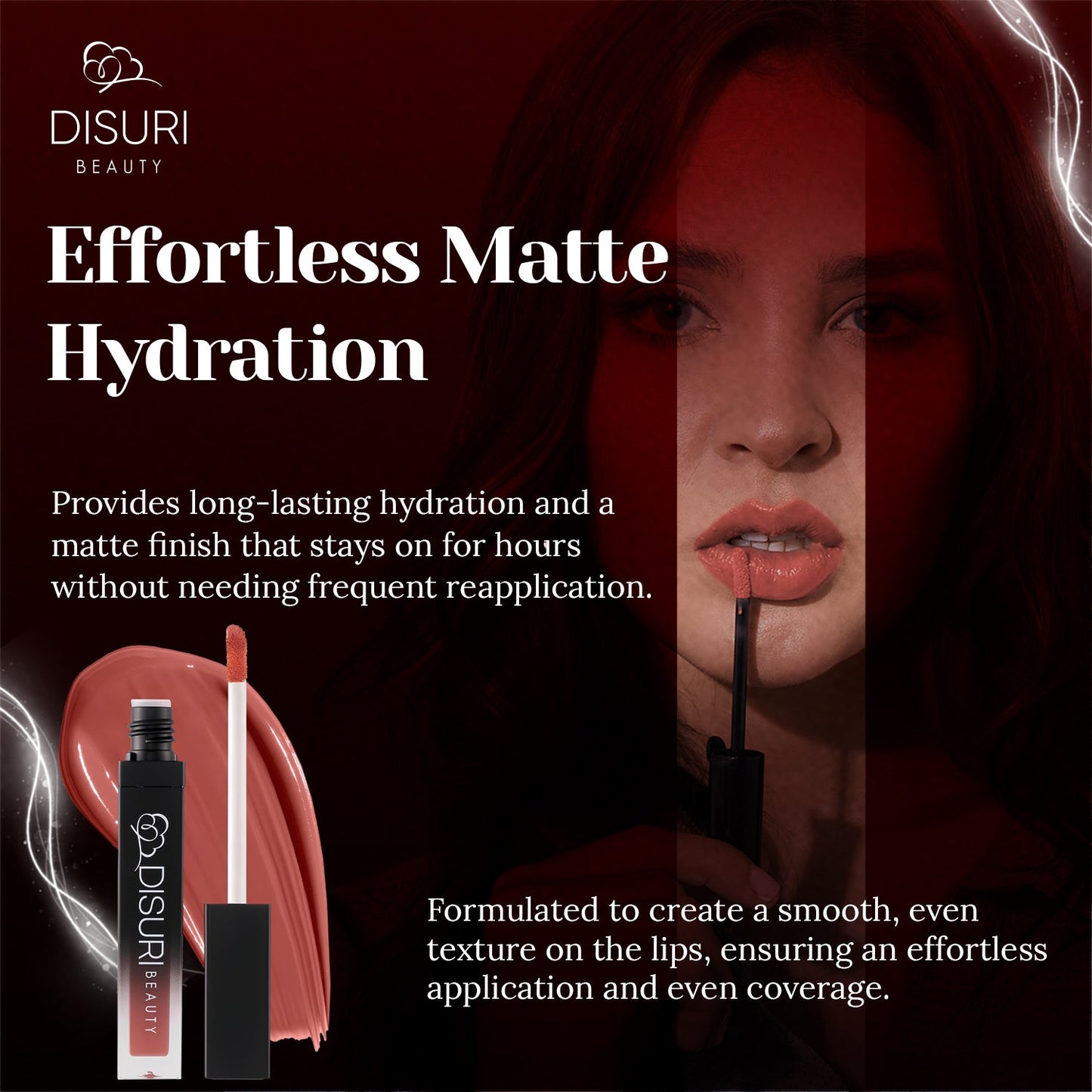 DISURI Beauty Liquid Lipstick - Blush Hour-2