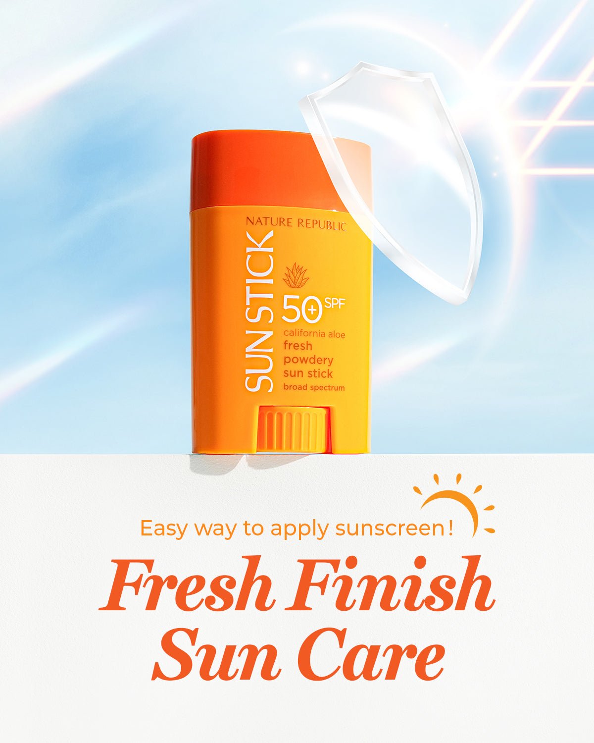 California Aloe Fresh Powdery Sun Stick Broad Spectrum SPF50+ Triple Value Set-3