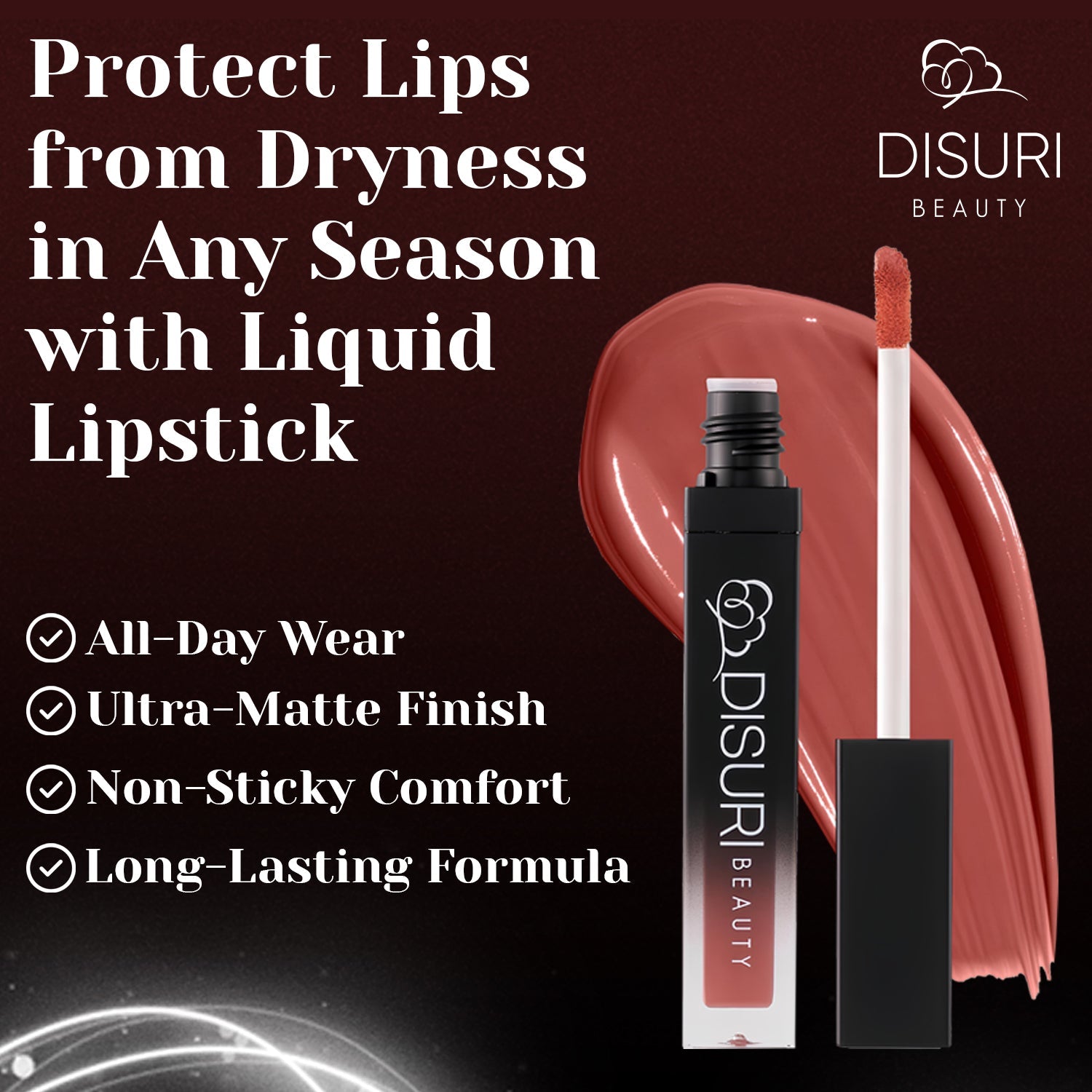 DISURI Beauty Liquid Lipstick - Blush Hour-3