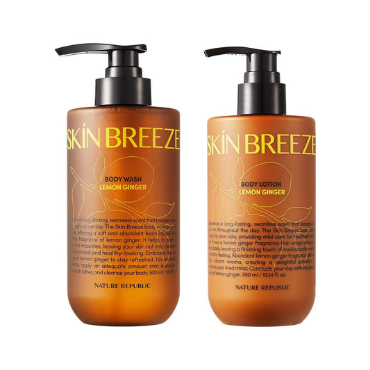 Skin Breeze Lemon Ginger Body Wash Lotion Duo-0