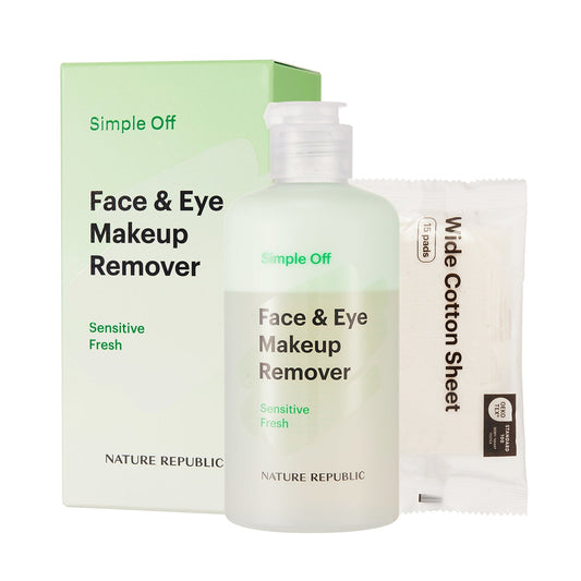 Simple Off Face & Eye Makeup Remover Special Set - Sensitive Fresh-0