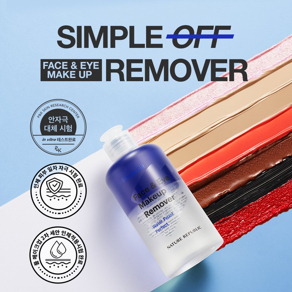 Simple Off Face & Eye Makeup Remover Water Proof Perfect Special Set-1